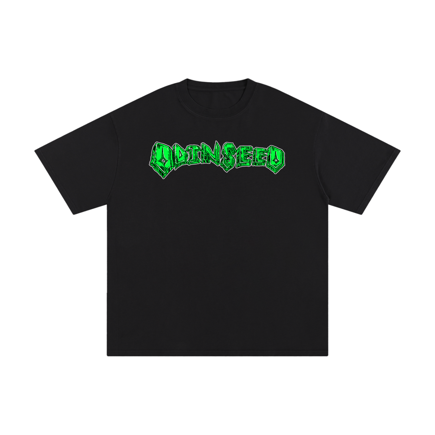 Black Odinseed Green Graphic Tee