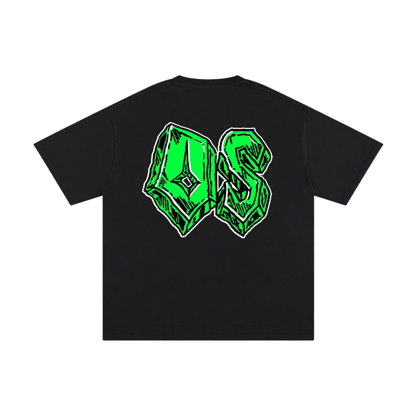 Black Odinseed Green Graphic Tee