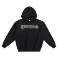 Black Odinseed White Graphic Hoodie
