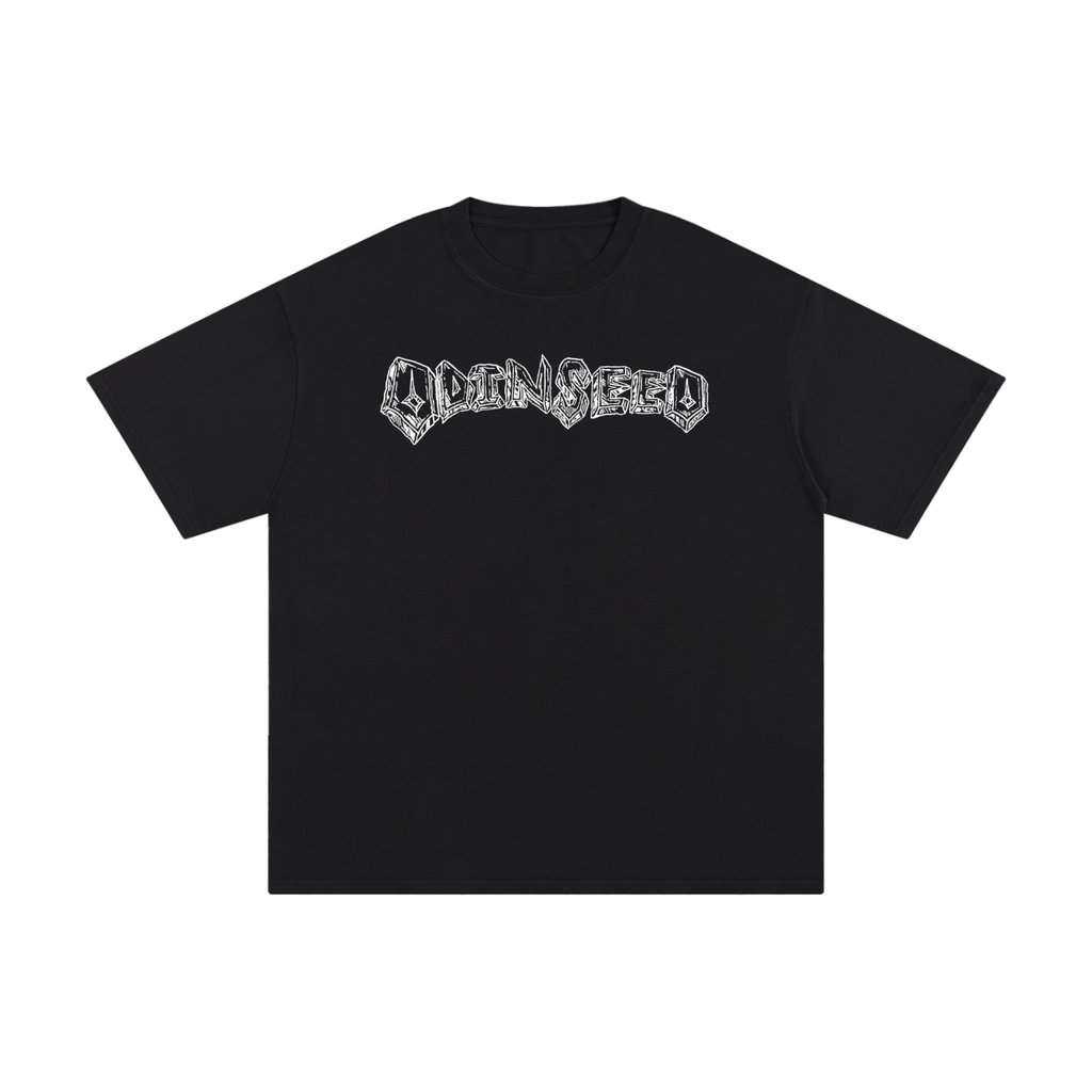 Black Odinseed White Graphic Tee